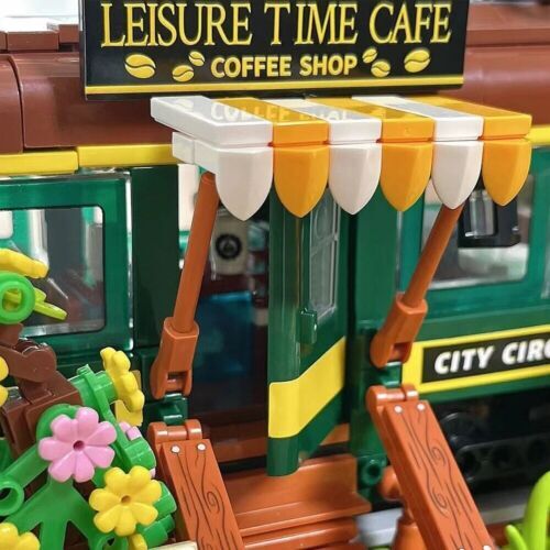 MINI Train Coffee House Modular Building Blocks Sets Expert MOC Bricks Kids Toys - Picture 7 of 11