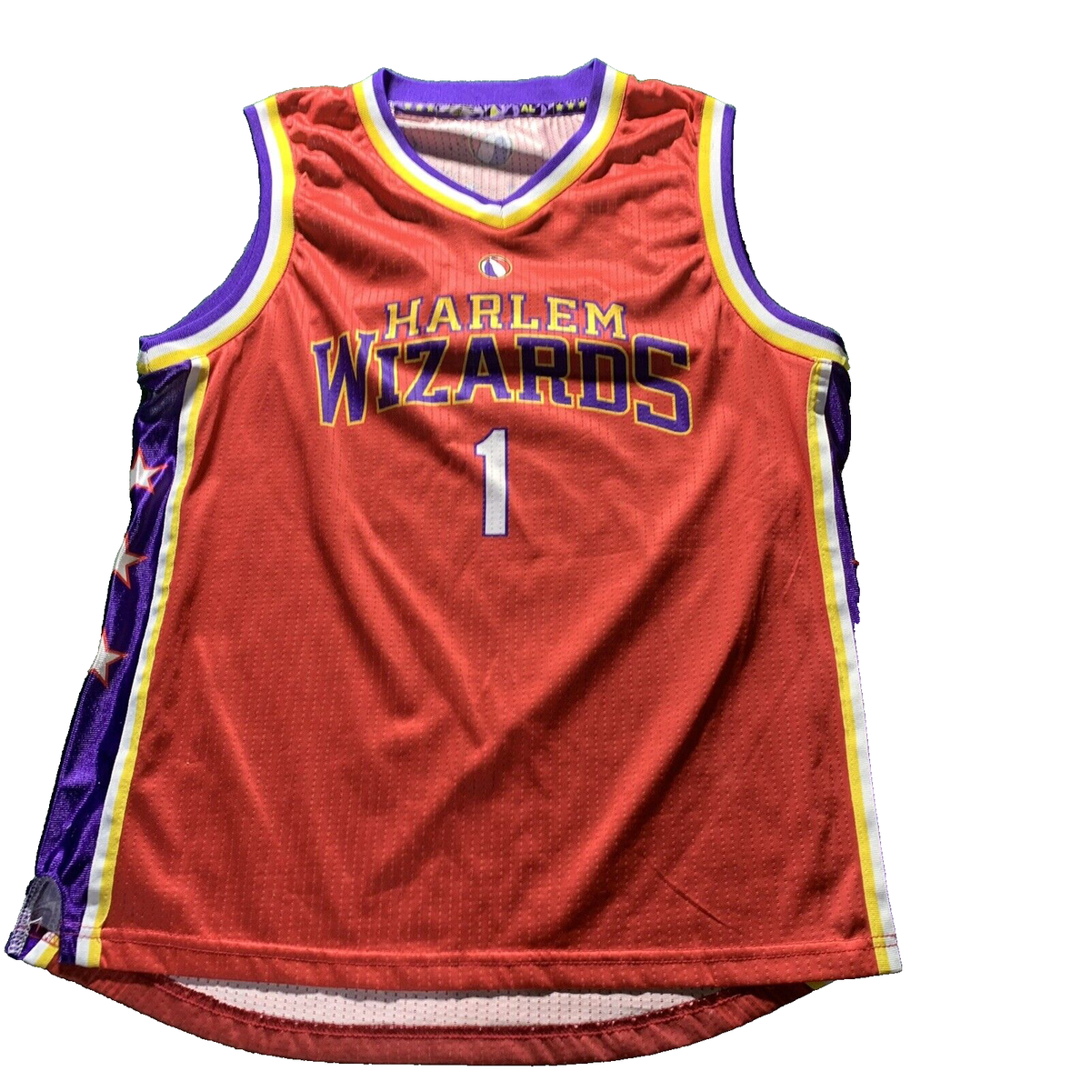 Harlem Wizards Jersey wiz kid Basketball Mens LARGE