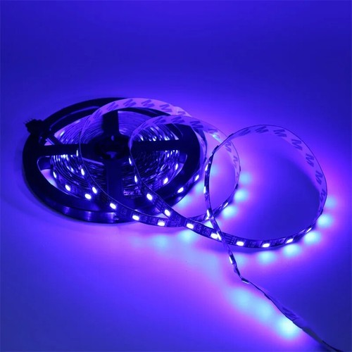 Tira LED RGB 12V 5050 60LEDs/m IP65 Impermeable Flexible Luz Negra PCB - Imagen 10 de 14