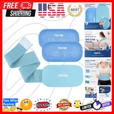 Flexible Ice Wraps for Joint & Muscle Relief - 2 Packs with Microwavable Design