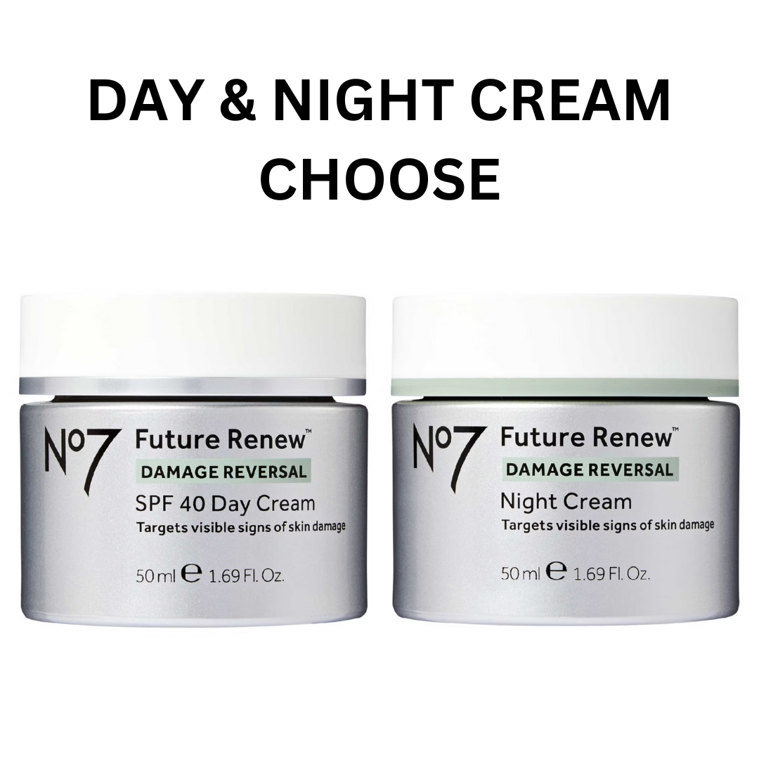 No7 Future Renew Damage Reversal SPF40 Day Night Cream 50ml