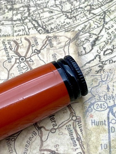 VINTAGE OS DEPENDABLE NATIONAL PEN CO OF CANADA FOUNTAIN PEN ORANGE 14K F FLEX - 第 8/11 張圖片