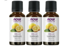 Now Foods Essential Oils, Lemon Oil, 1 fl oz 30 ml - 3 Packs