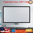 New Listing135" 16:9 Home Projector Screen Thickened Alloy Frame Hd Tv Projection Theatre