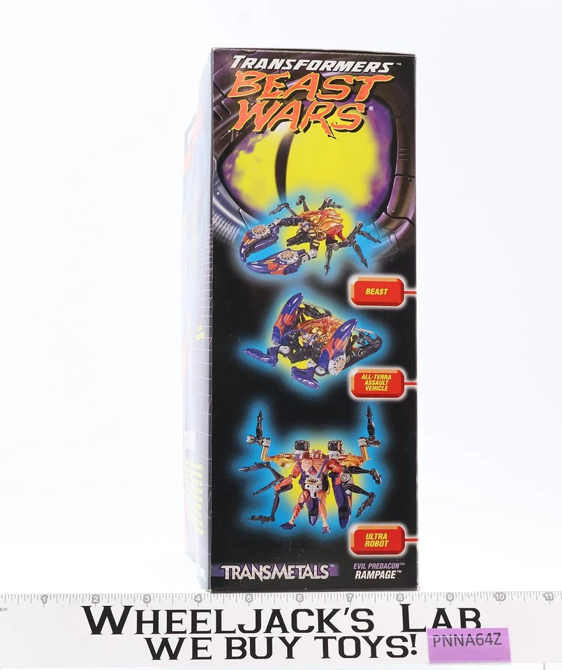Rampage Transformers Beast Wars Transmetals 1998 Kenner Action Figure NEW SEALED - Image 3 of 4