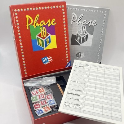   Phase 10 - Würfel Würfelspiel - US Version - Ravensburger - inkl. Block #6