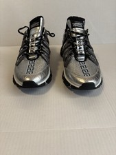 Versace Men's Trigreca Silver EUR 45/Us 10.5 Sneakers Shoes Authentic Luxury