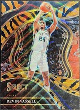 Devin Vassell 2023-24 Panini Select #248 Courtside Tiger Stripe Prizm SSP