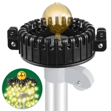 Best Christmas Tree Flagpole Mega Topper Light Hook Flag Pole Kit for Hanging