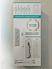 SLEEK SOCKET UltraThin OUTLET  PLUG CONCEALER HIDDEN OUTLET CORD MANAGEMENT KIT