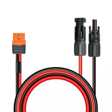 XT60i Solar Cable 10AWG 6FT, Solar to XT60i Connector Extension Cable Silicon...