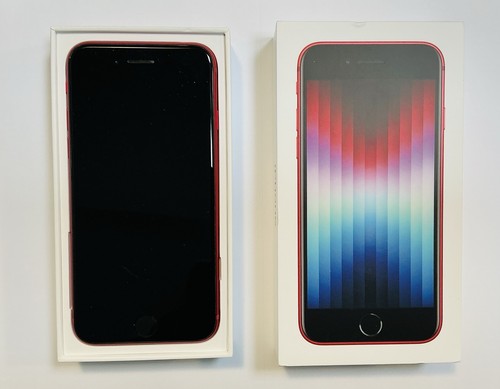 Apple iPhone SE 3rd Gen 2022 64GB RED PRODUCT Unlocked A2783 86 % Battery Health