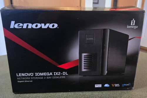 Lenovo Iomega IX2-DL Network Storage 2-Bay GB Ethernet Diskless PC/Mac/Linux