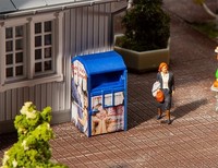 Faller 180992 - 1/87 / H0 Altkleidercontainer, Blau - Neu