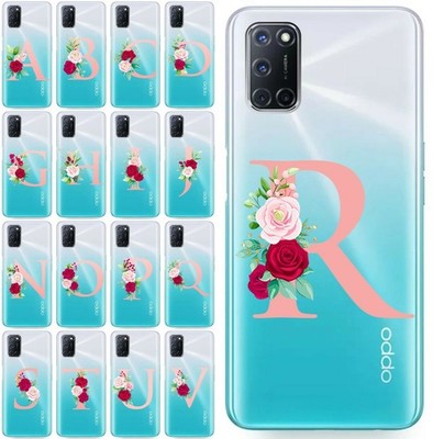 Hülle Cover für TCL T506D Weich TPU Transparent Buchstaben Blume