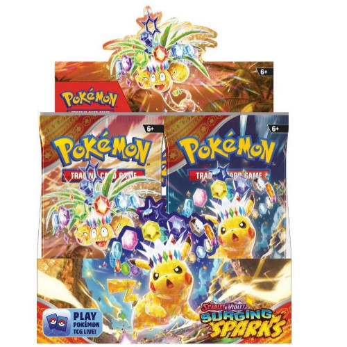 1x Pokemon TCG: Surging Sparks Scarlet & Violet Factory Sealed Booster Box SV08