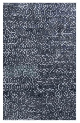 Indigo Blue Handmade Living Room Tufted 100% Wool Area Rugs & Carpets