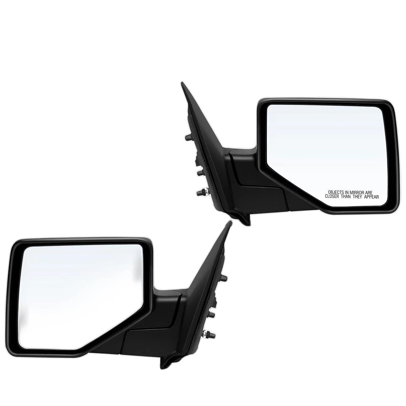 2xLeft & Right Black Manual Folding Mirror w/Manual Adjust for Ford Ranger 06-11
