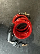 Security Cable Lock with Keys 4ft For Bike/Scooter/Kayak/Paddleboard