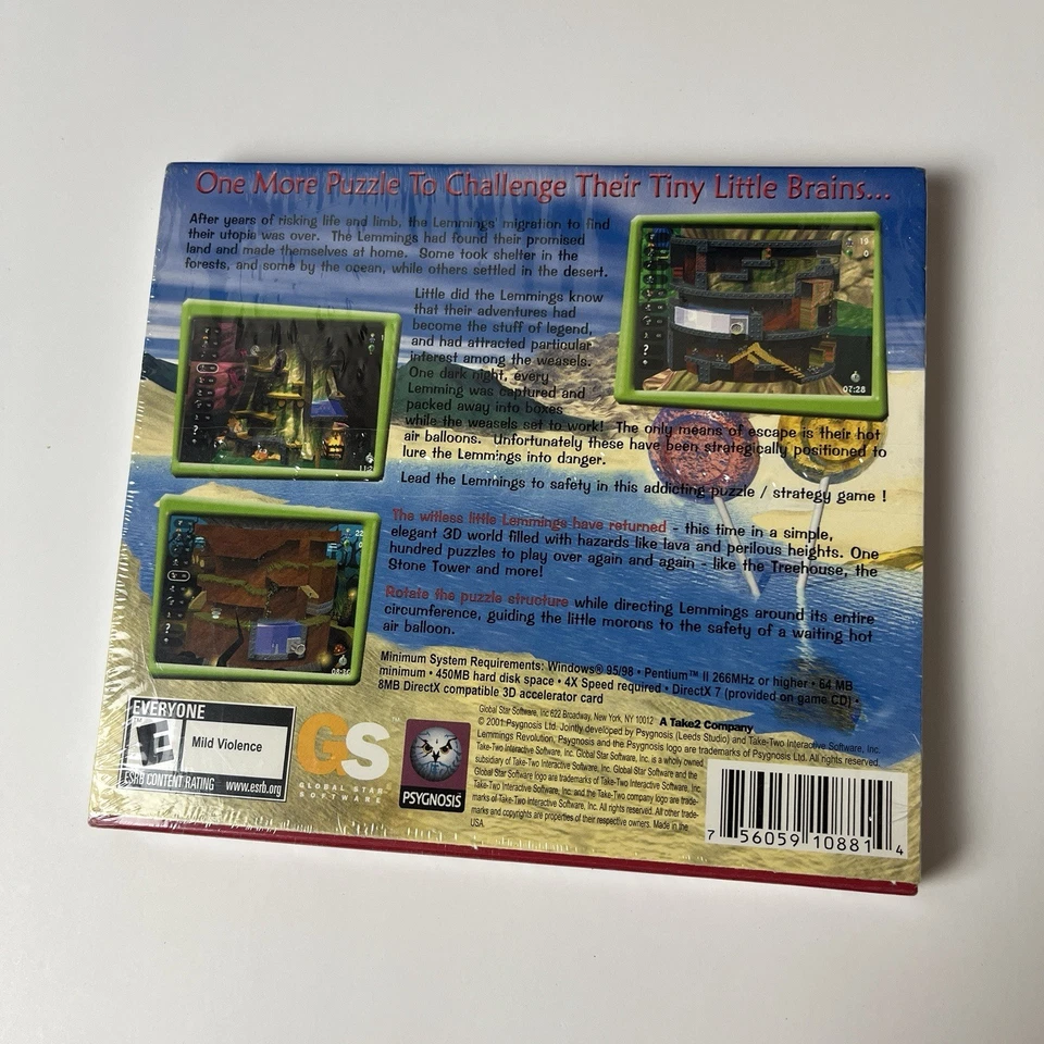 Lemmings Revolution (PC, 2000) Brand NEW ~ Factory SEALED - Image 2 of 4