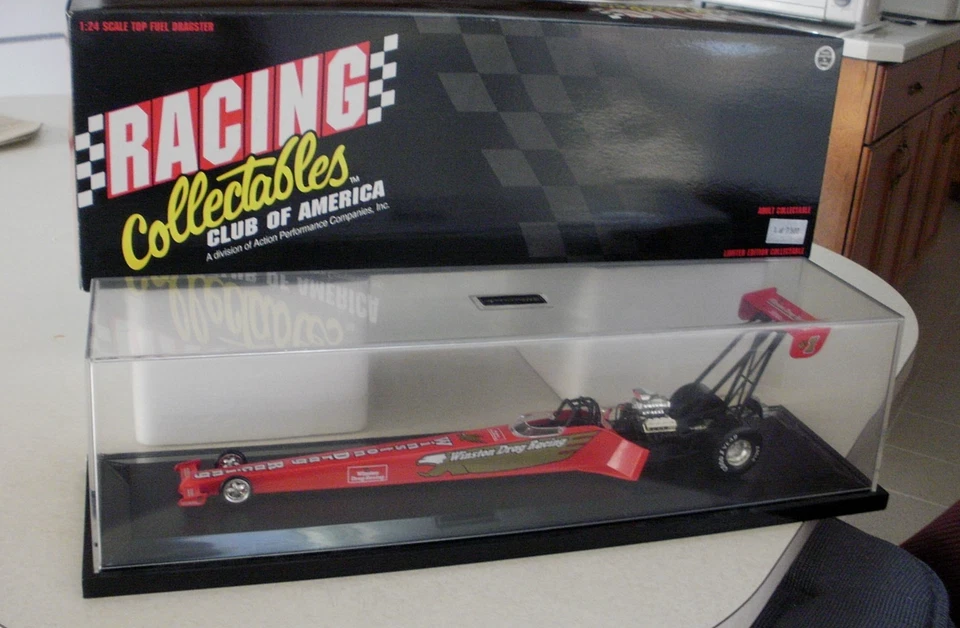 NHRA RCCA 1/24 1996 WINSTON DRAG RACING TOP FUEL WITH CASE - Image 2 of 4