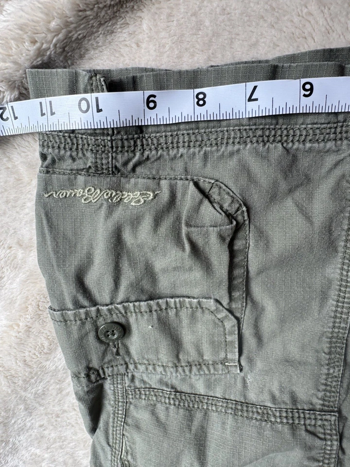 Pantalones Cortos Carga Eddie Bauer Talla 8 Ripstop Senderismo Informales Aire Libre Verde Foto 3 de 4
