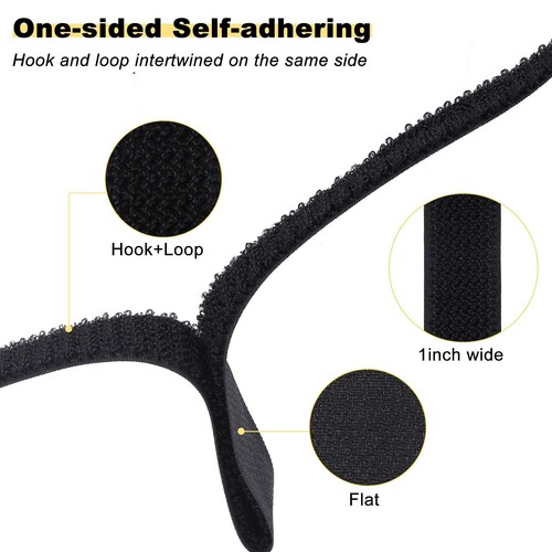 1"x32ft Hook and Loop Straps with 50 Metal Buckles, Adjustable Fastening Cabl... - Picture 3 of 7