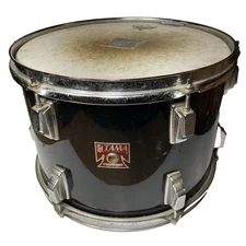 Tama Swingstar 13" x 9" Rack Tom Drum Vintage 1980's Made In Japan Jet Black
