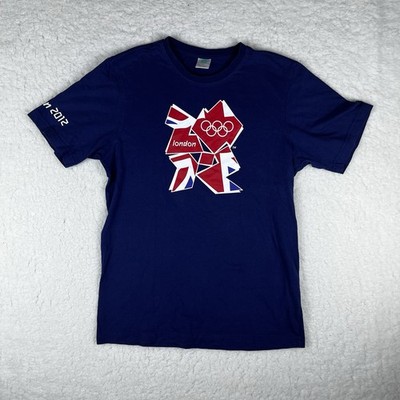 Olympics London 2012 Adult Small Blue Graphic Tshirt UK United Kingdom Summer