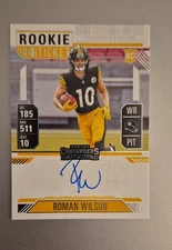 2024 Panini Contenders - Rookie Ticket Variation Roman Wilson #124 Autograph 