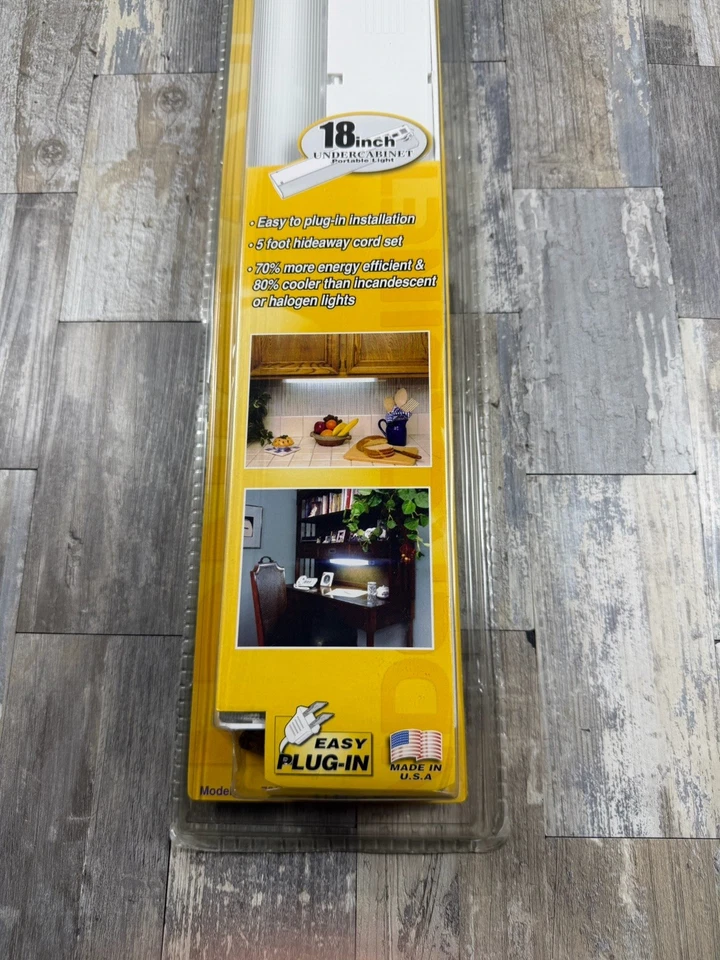 Lights Of America Portable Under Cabinet Fixture 18” 7000 E - New Old Stock - Image 3 of 4
