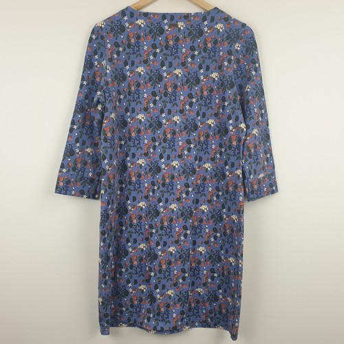 Vestido Barbour Para Mujer Reino Unido 12 Azul Everly Floral Fresa Jersey Informal - Imagen 8 de 16