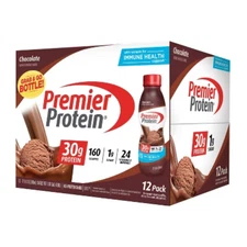 Premier Protein Nutritional Shake Chocolate Non-Caffeinated - 11.5oz/12ct