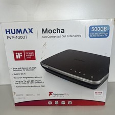 HUMAX FVP-4000T Freeview Play Recorder Mocha 500GB Wi-Fi HD TV Box - no remote 