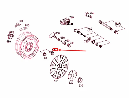 NEU MERCEDES-BENZ SPRINTER 906 RADSCHRAUBE A0009902407 ORIGINAL - Bild 1 von 6