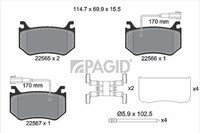 Bremsbelagsatz BremsklöTze FüR Alfa Romeo Giulia 952_ 952 Stelvio 949_ 949