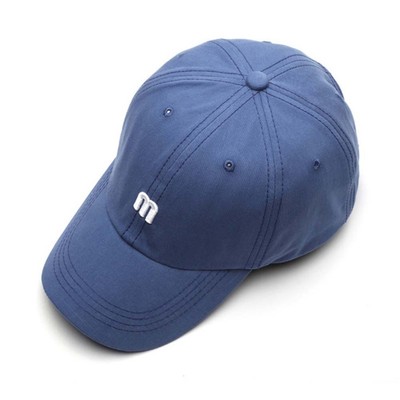 Modische M Buchstaben Soft Top Cap mit atmungsaktivem Design für Freizeitkleidu