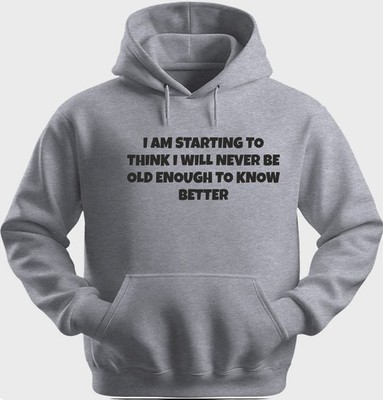 Funny Unisex Hoodie Hooded Sweatshirt Gildan Blend I Am Starting To Think H0202