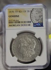 1878 7 TF US Morgan Silver Dollar $1 NGC Genuine