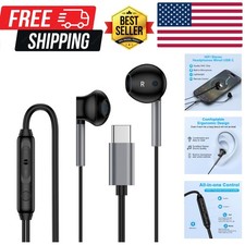 Ear Buds Wired USB C S25 Edge Wired Headphones for Galaxy S25 Ultra S24 FE S2...