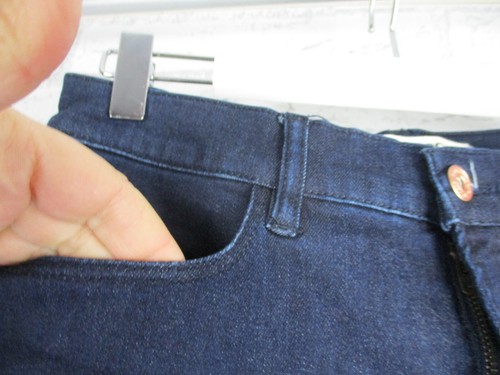 Country Road womens high waisted jeans blue dark denim flare 10 new cotton mix - Picture 4 of 13