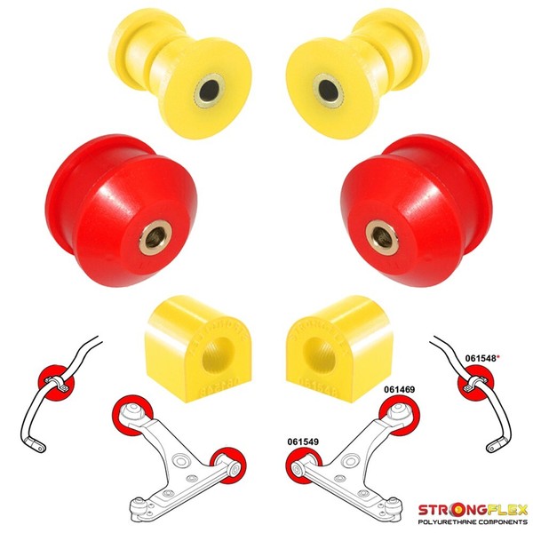 strongflex Sport-Kit Polyurethan Busches FüR Opel Corsa E X15 Vorne Links Rechts-image