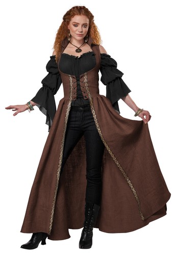 Medieval Overdress Adult Woman Costume - Picture 2 of 6