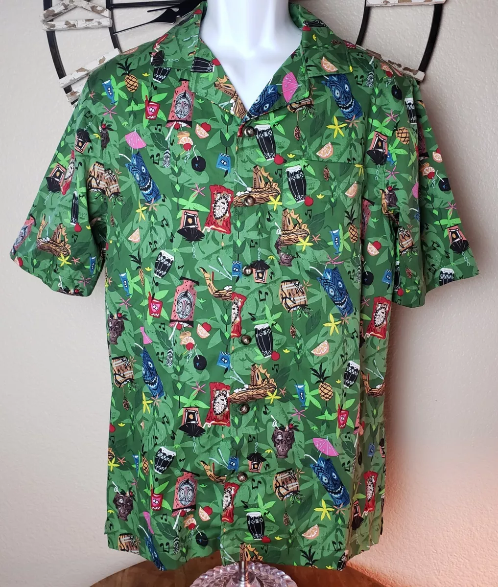 2021 Disney Parks Sz Small Trader Sams Tiki Room Hawaiian Shirt