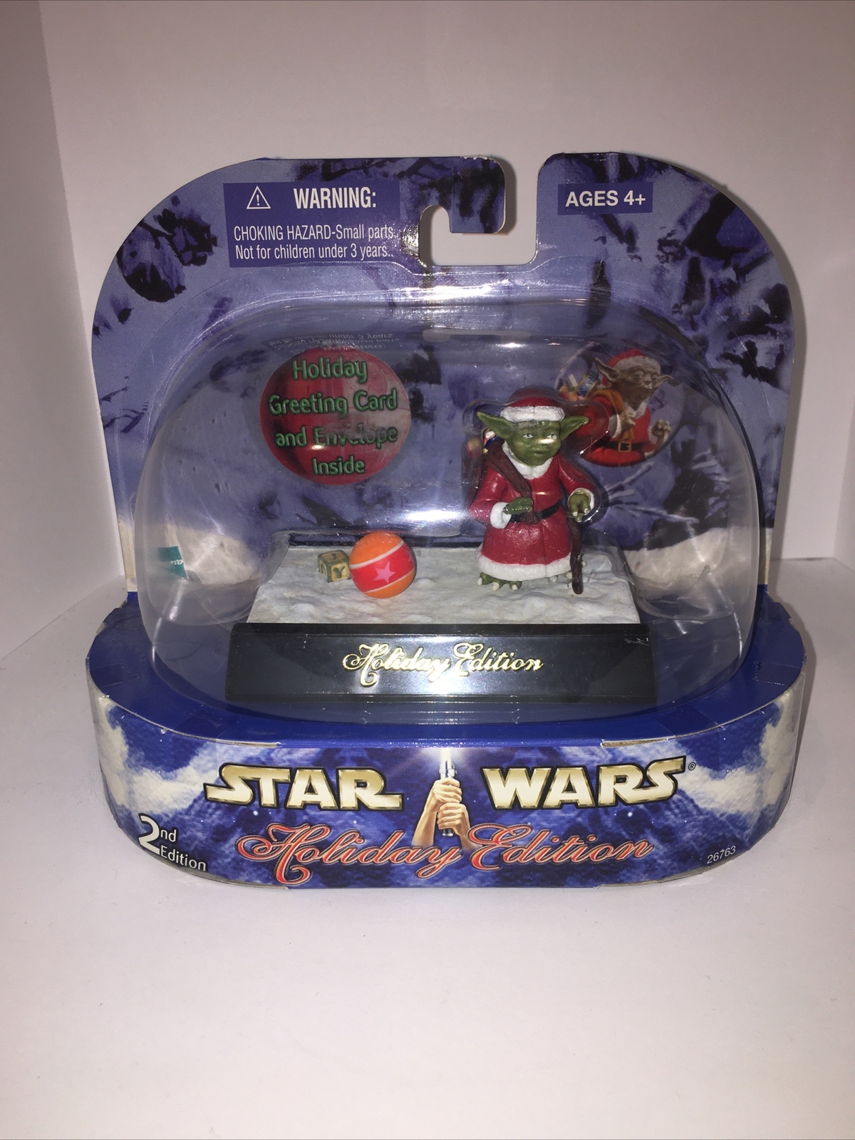 Hasbro Star Wars Holiday Edition 2003 2nd Edition Yoda Action Figure New