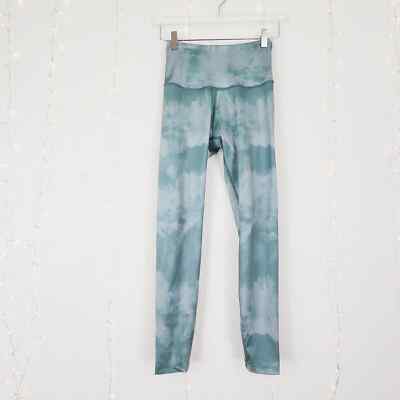 Beyond Yoga Olympus Blue High Waisted Tie Dye Leggings Small In Washed