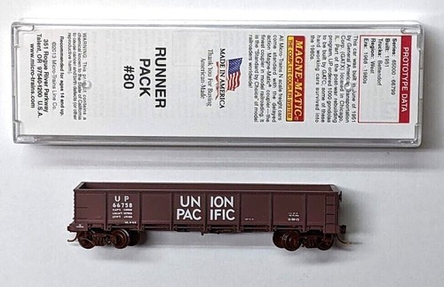 MTL Micro-Trains 08351010 Union Pacific UP 66758 G-50-13 40' góndola de fondo descendente | Zustand: New