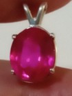 EARTHMINED CERTIFIED GEM TESTED HEATED PINK SAPPHIRE 8.47 CT 925S. PENDANT&CHAIN — photo 6