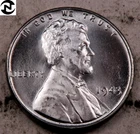1943 Steel Lincoln Wheat Penny Cent ~ Gem BU *Fresh OBW Coin* ~~ 1 Coin