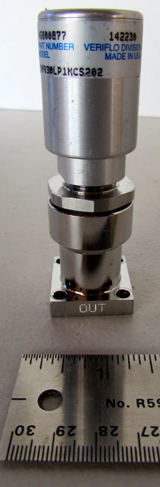 Válvula de alta pureza de montaje colector Parker Veriflo 45800877 SM930LP1MCS202 hecha en EE. UU. Foto 2 de 4